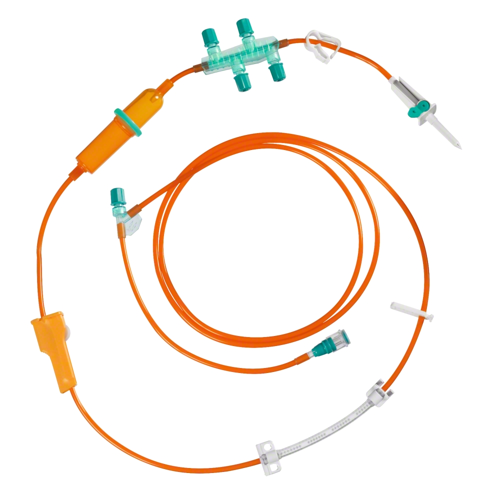 Cyto-Set® Infusomat® Space Air Stop-with 5 needle-free valves, UV- protect
