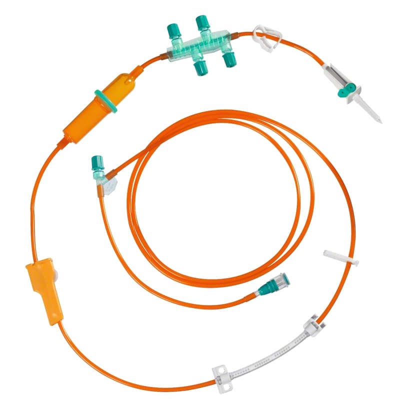 Cyto-Set® Infusomat® Space Air Stop-with 5 needle-free valves, UV- protect