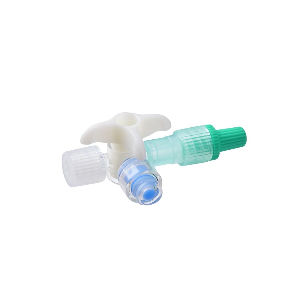 Discofix® C with Safeflow-white, with Safeflow valve, resistant to the effects of pharmaceuticals