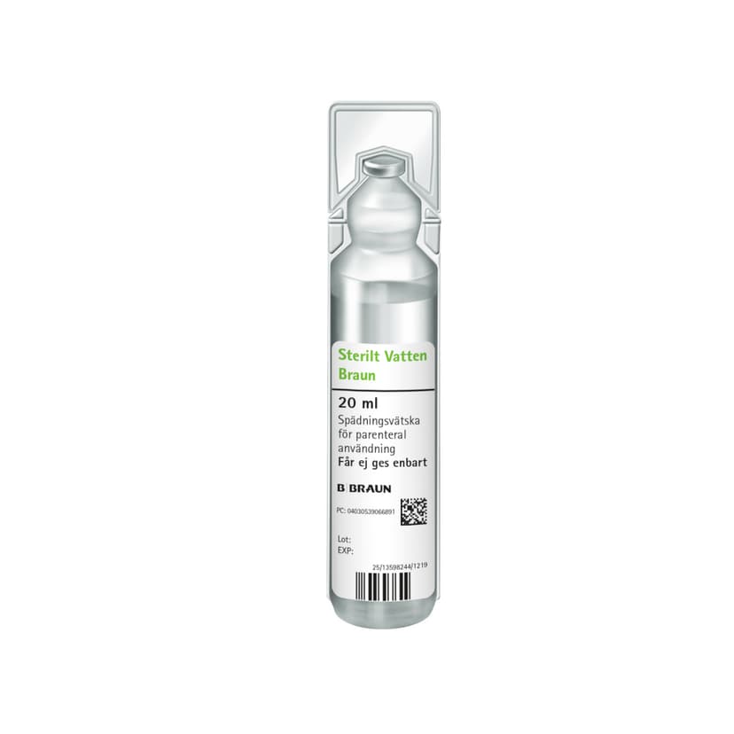 Sterilt vatten B. Braun MPC 20 ml-Produktbild