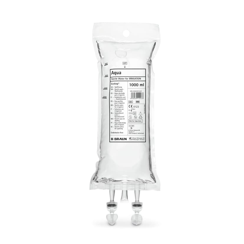 Sterilt vatten B. Braun EBC 1000 ml-Produktbild