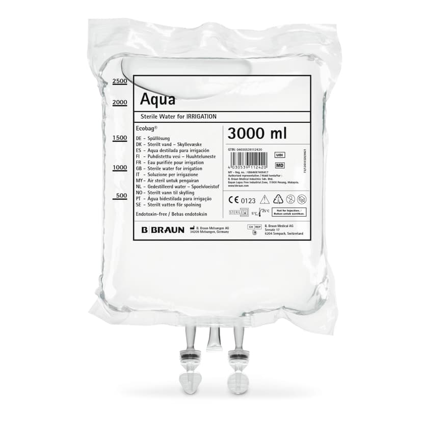 Sterilt vatten B. Braun EBC 3000 ml-Produktbild