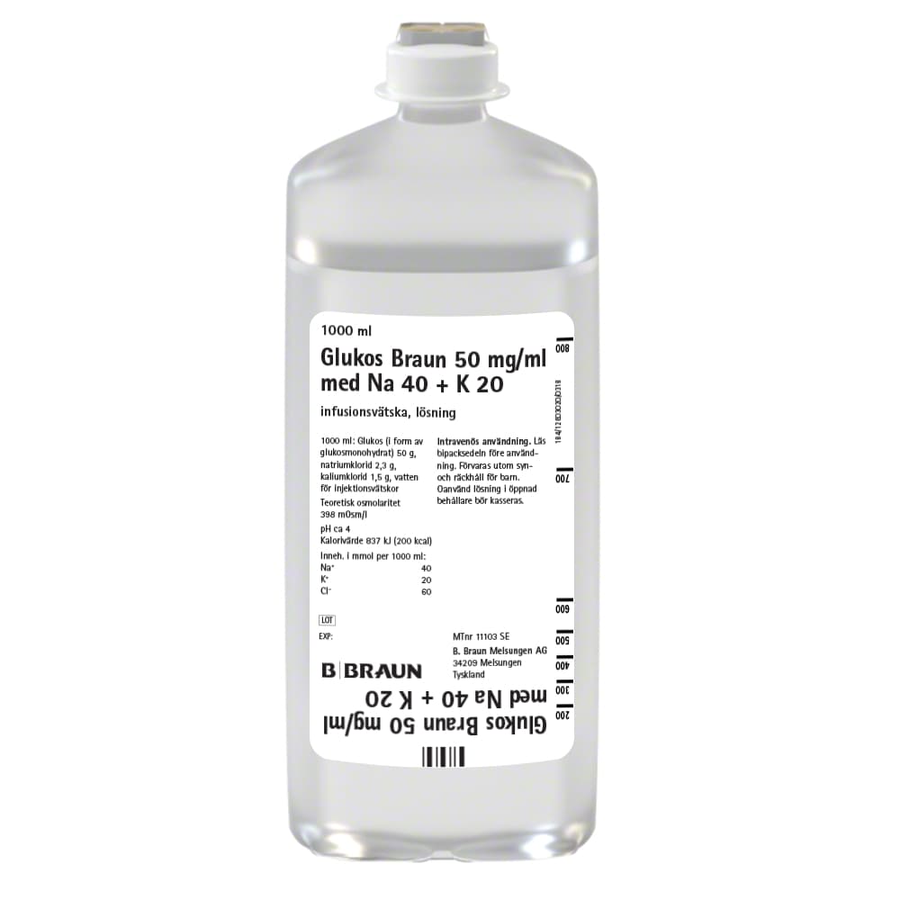 Glukos Braun Na40+K20 EP 1000 ml-Produktbild