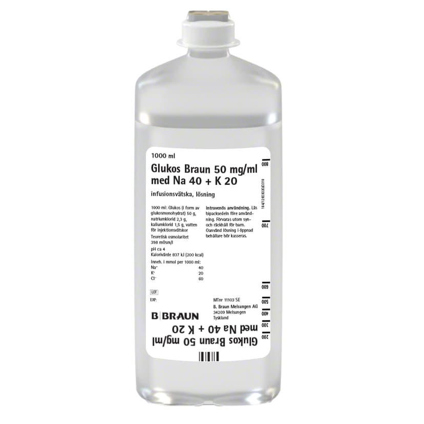 Glukos Braun Na40+K20 EP 1000 ml-Produktbild