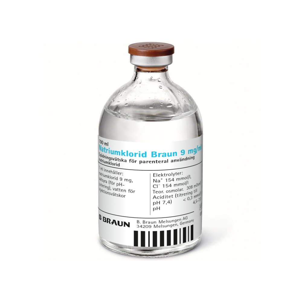 Natriumklorid Braun Glasflaska 100 ml-Produktbild