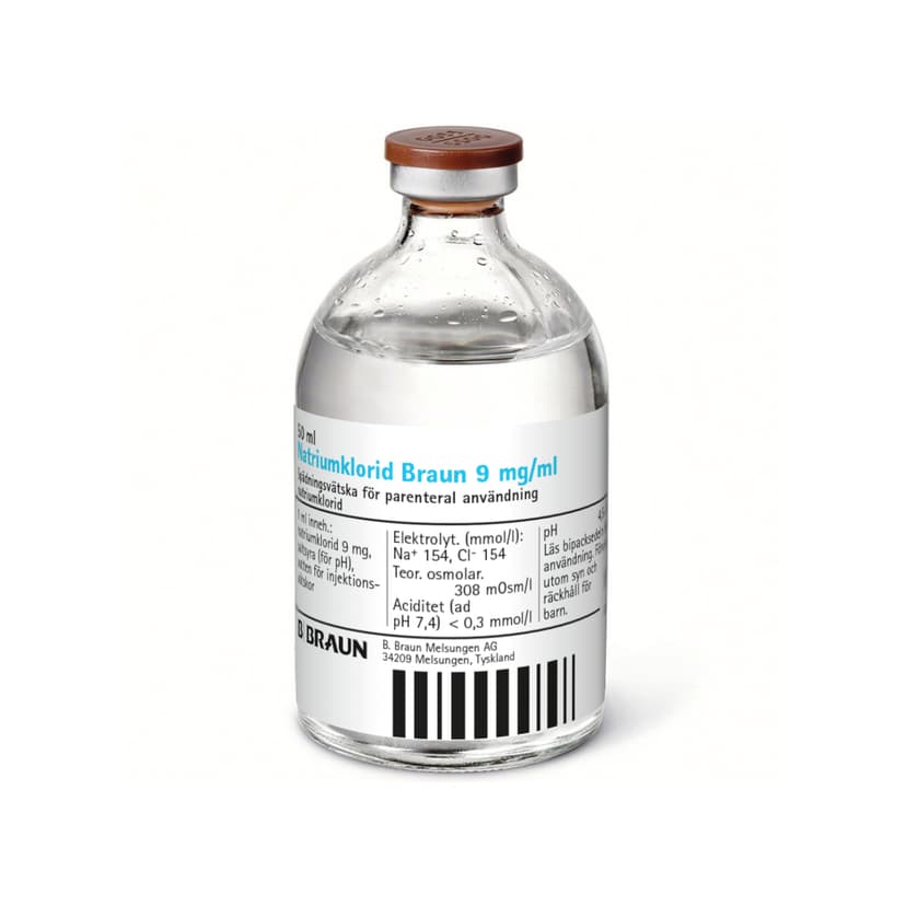 Natriumklorid Braun Glasflaska 50 ml-Produktbild