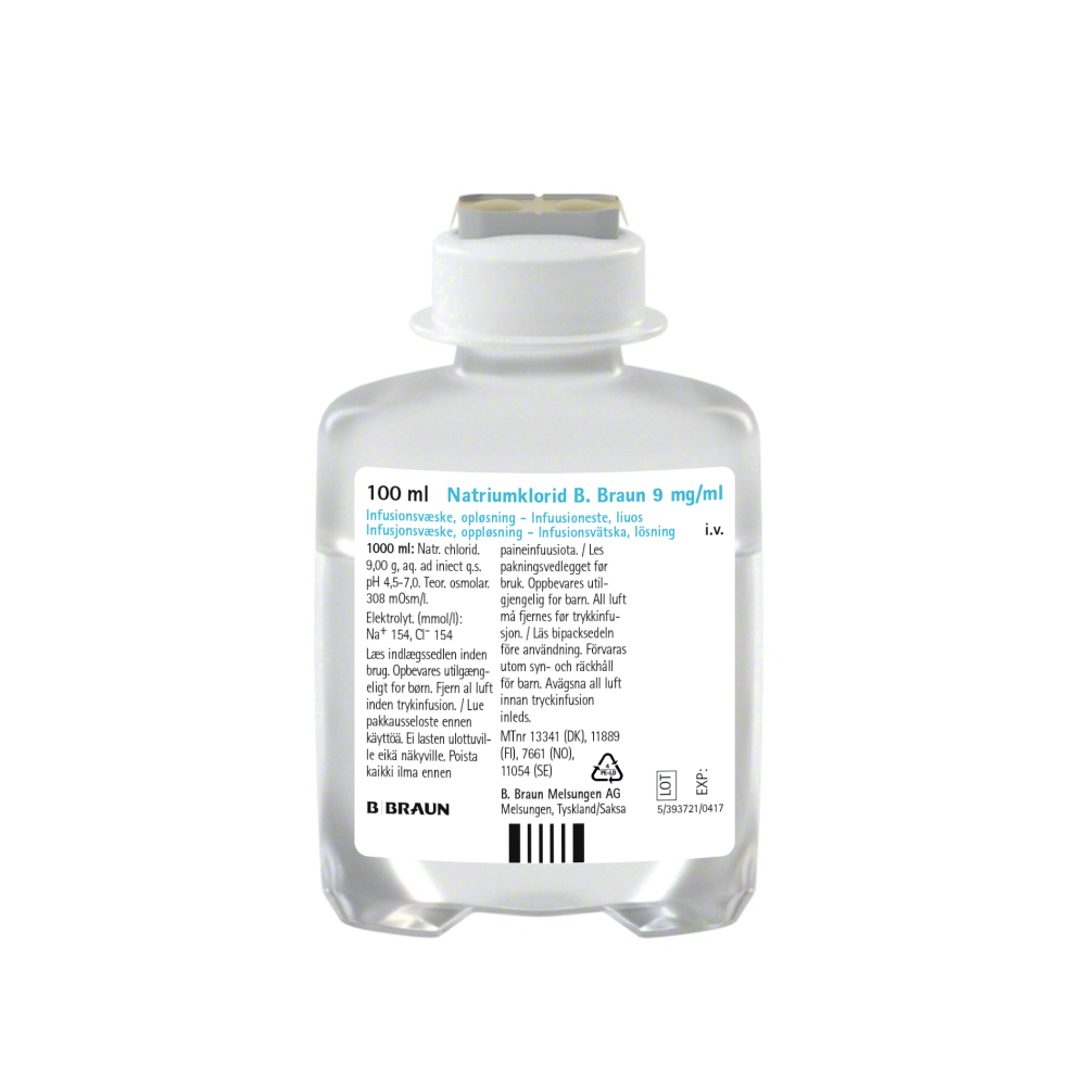 Natriumklorid B. Braun 9 mg/ml 100ml-Produktbild