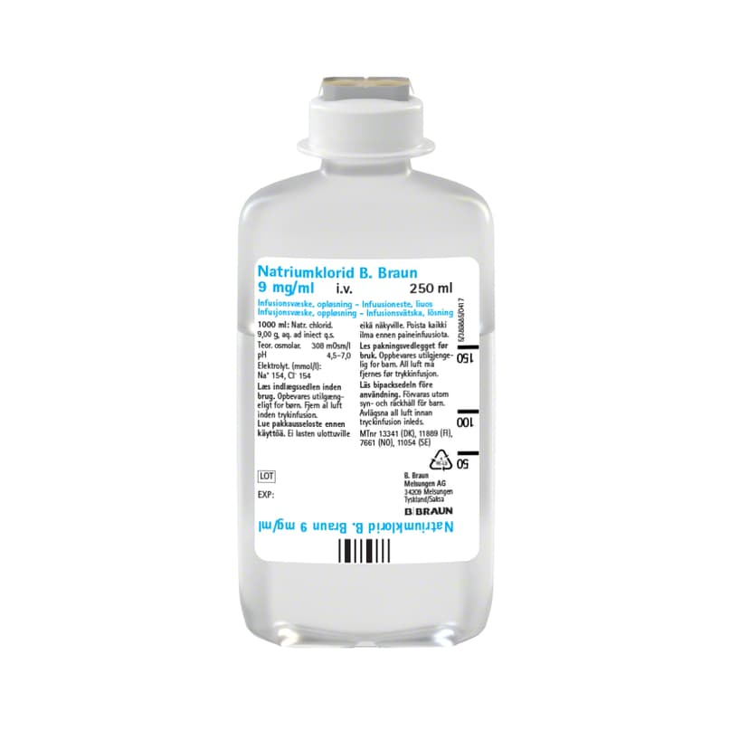 Natriumklorid B. Braun 9 mg/ml 250ml-Produktbild