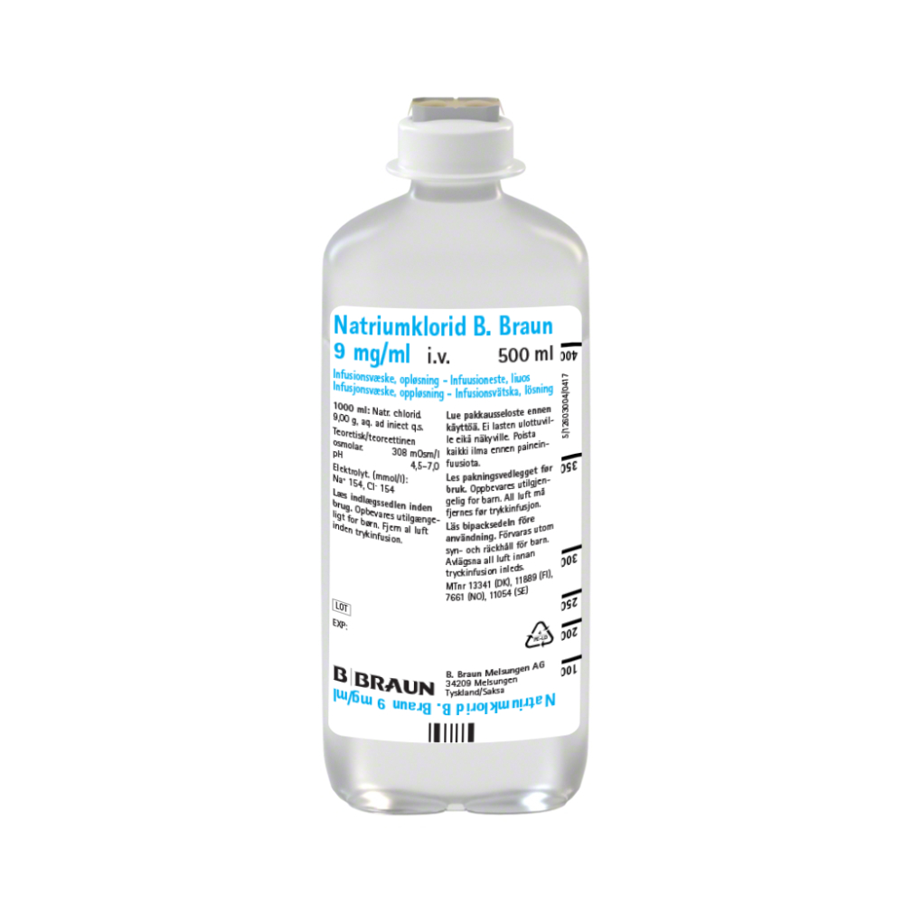 Natriumklorid B. Braun 9 mg/ml 500ml-Produktbild