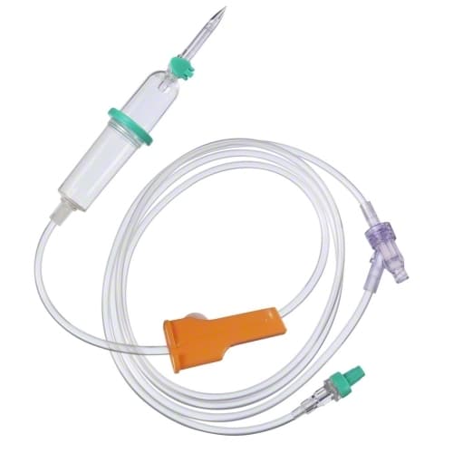 Intrafix® SafeSet 210 cm Caresite-Infusionsaggregat med AirStop och PrimeStop