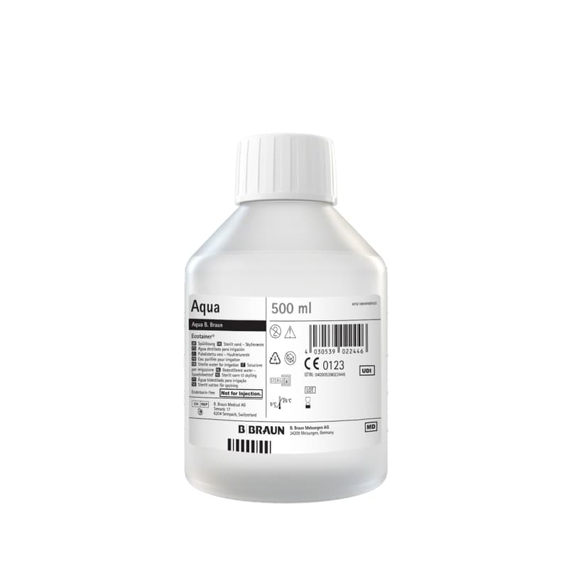 Sterilt vatten B. Braun ET 500 ml-Produktbild