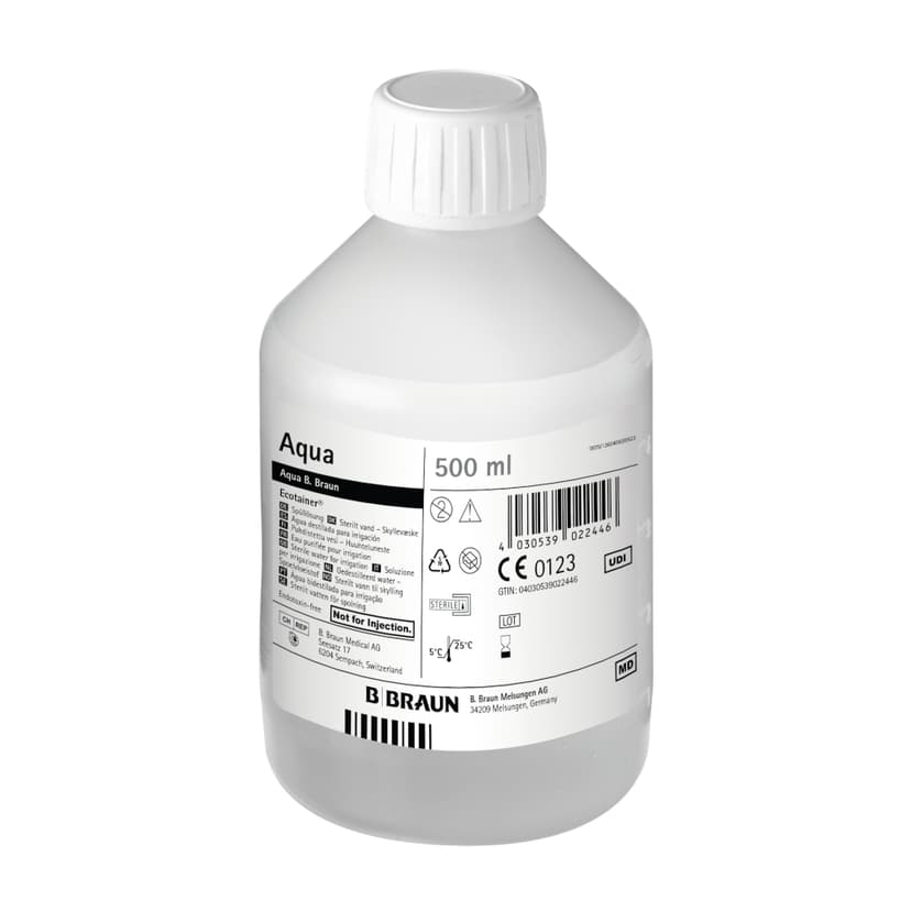 Sterilt vatten B. Braun ET 500 ml-Produktbild