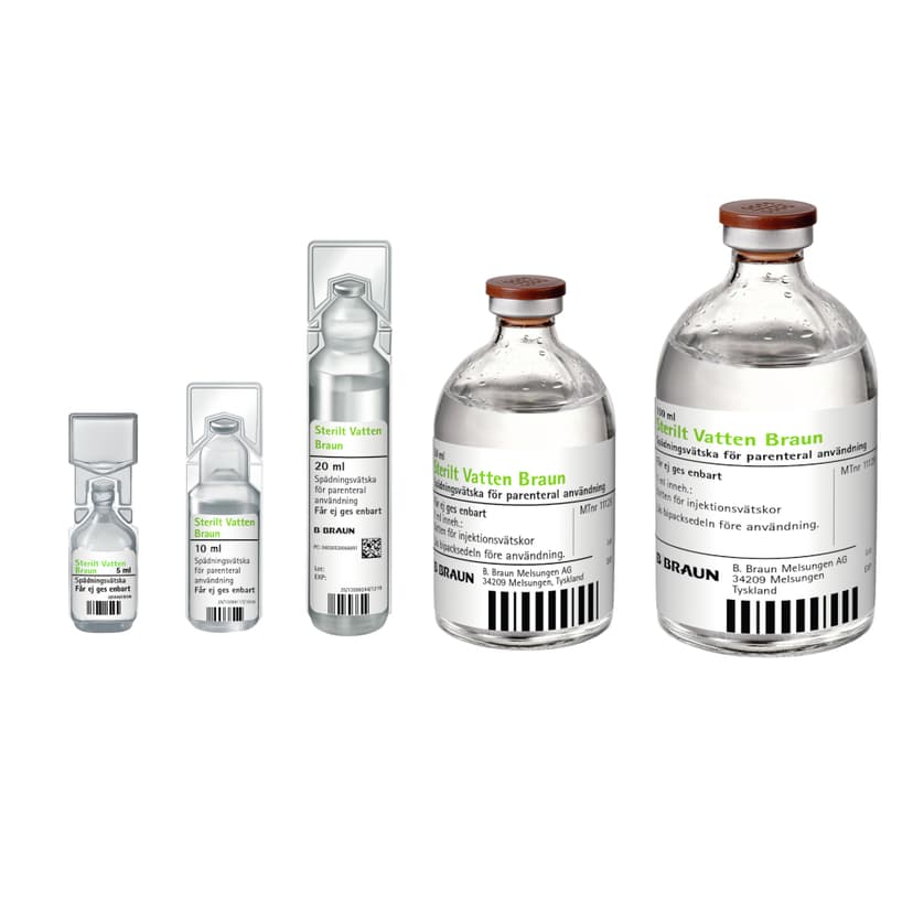 Sterilt vatten B. Braun-Produktbild