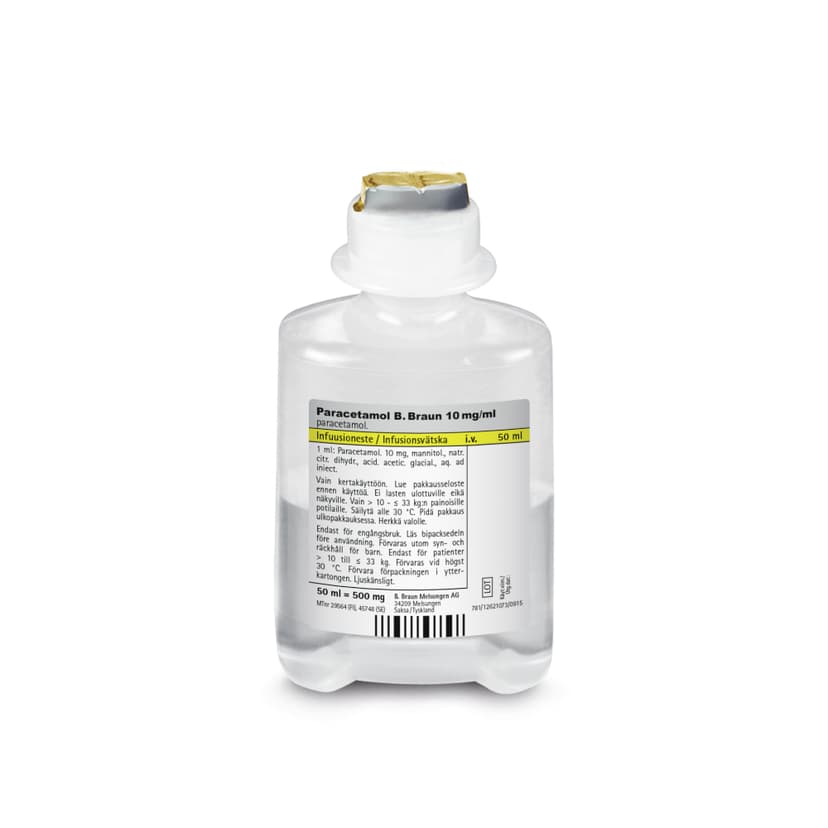 Paracetamol B. Braun 10mg/ml-Produktbild