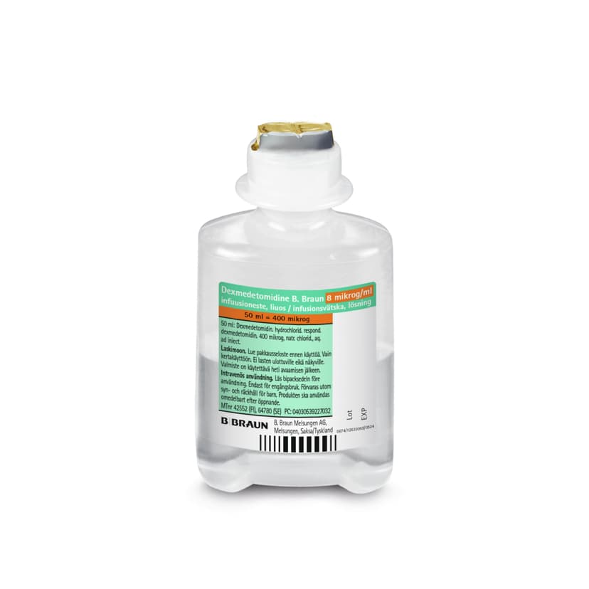 DEXMEDETOMIDINE B. BRAUN 8 MCG/ML EP 50-Produktbild